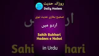 Daily Hadees - Sahih Bukhari - Hadees e Nabvi - Hadees in Urdu
