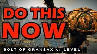 GET BOLT OF GRANSAX BEFORE ANY BOSS | LEYNDELL at LEVEL 1 | Elden Ring