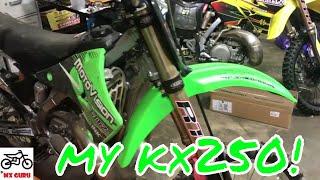 My KX250 ! ~ 2007 Kawasaki KX250 w/ 250f Showa Front Suspension ~ RARE Find !!