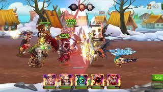 Hero Wars - Defeating 11-15 Astrild using level 80s