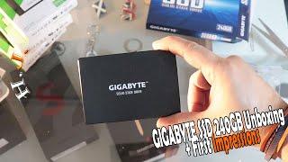 GIGABYTE SSD 240GB Unboxing + First Impressions