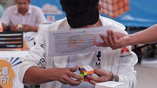 18.30 Rubik's Cube Blindfolded Former Philippine National Record Average!