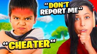 HE REPORTED ME FOR HACKING IN FORTNITE? 