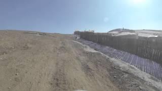 Ulaanbaatar Ger district ride on BMW F650GS with GoPro Hero 3 to first view back to the city. Smog..