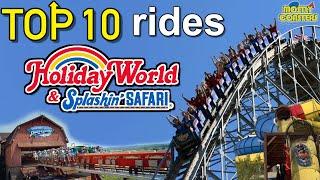 Top 10 Rides at Holiday World & Splashin' Safari - Roller Coasters & More!