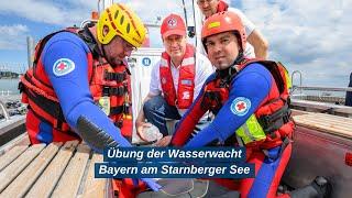 Übung der Wasserwacht Bayern am Starnberger See! - Bayern