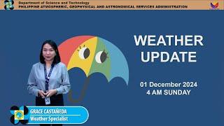 Public Weather Forecast issued at 4AM | December 01, 2024 - Sunday