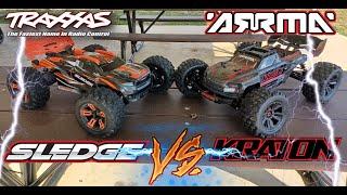 Arrma Kraton 6s RTR EXB vs Traxxas Sledge 6s Battle BASH