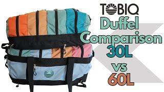 Tiny Tobiq Duffel Bag Comparison