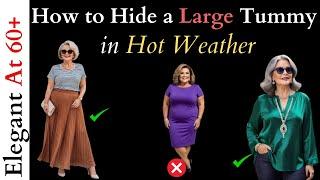 How To Hide Belly Fat Without Shapewear - Summer Clothes To Hide Belly Fat! Elegance Over 50 & 60!