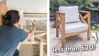 How to Build a Cheap and Easy DIY Outdoor Chair (Less than $20!)