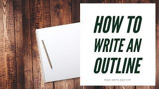 How to Write an Outline