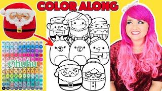 Color Squishmallows Christmas Picture With Me | COLOR ALONG WITH KIMMI