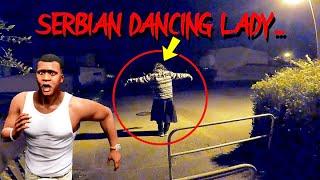 Franklin Found SERBIAN DANCING LADY in GTA 5 - Scary Ghost