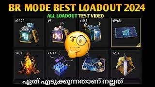 FREE FIRE BEST LOADOUT IN BR MODE MALAYALAM  ALL LOADOUT TEST VIDEO | GAMING WITH MALAYALI BRO