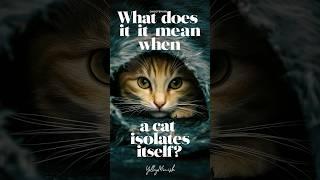 What does it mean when a cat isolates itself? #cats #catlover #cat @Catlovestatus