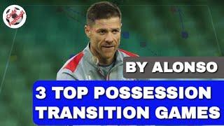 3 top possession-transition games by Xabi Alonso!