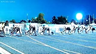 Britany Anderson Winner Women's 100m Hurdles Final.  American Track League.