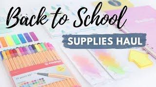 Back To School Supplies & Stationery Haul 2019  (+ Giveaway)