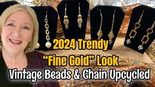 Upcycled Vintage Costume Jewelry to 2024 Jewelry Trends! DIY Jewelry Making Fun