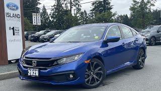 2020 Honda Civic Sport + Heated Seats, Reverse Camera, Moonroof Review | Island Ford