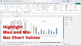 How to Make a Bar Chart That Automatically Highlights Max and Min Values in Microsoft Excel! #howto