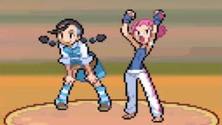 Pokemon Sterling Silver - vs Sinnoh Gym Leaders Candice and Maylene (6v8 Doubles)