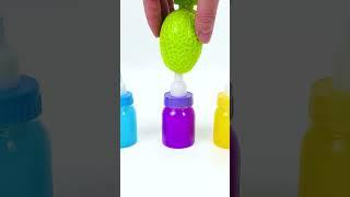 Satisfying Video l Making Rainbow Milk Bottle With Slime