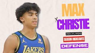 Max Christie DEFENSE 2023-24 Lakers Highlights