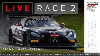 LIVE | Race 2 | Road America | Fanatec GT World Challenge America powered by AWS 2024