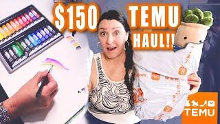 HUGE Temu Art Haul!!  Testing Temu Art Supplies    WORTH IT or not  