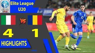 ITALIA vs ROMANIA Highlights & All Goals | Elite League U20 | 19.11.2024