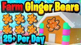 How to Farm GINGERBREAD BEARS [25 PER DAY] In Beesmas Bee Swarm Simulator