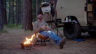 Making Surf Fish Tacos in a Peaceful Woodland Setting