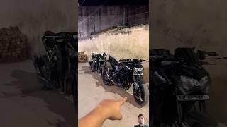 Kawasaki z900 full system exhaust vs slip on exhaust sound test #z900 #zx10r #arrow #streetfighter