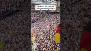 Germany fans singing “Major Tom@ after win vs Hungary