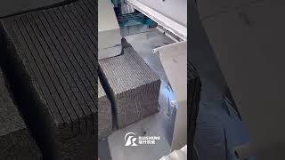 Multi-saw blade combined block cutting machine #stonemachine