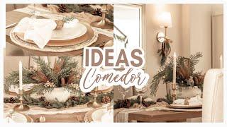 CHRISTMASHow to Decorate your Dining Room in an Easy and Elegant Way / Decoration IDEAS / QUICK ...