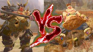 Tamurkhan the Maggot Lord VS Greasus Goldtooth. Total War Warhammer 3