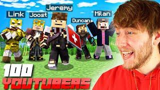 Minecraft Spelen Met 100 YouTubers!