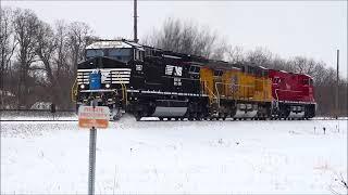 Satisfying: Testing Norfolk Southern new 3900s,  3967 Power test!