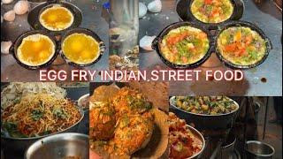 Egg fry Indian street food #egg #streetfood #fry #food @VillageFoodChannelOfficial