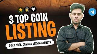 3 Coin Listing | Major Listing | Duckchain Listing | Goats Listing | Price prediction