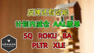 美股 反弹还有动能！计划内减仓！AAL撤单！ SQ、ROKU、BA、PLTR、XLE更新！