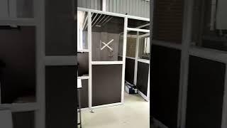 aluminium partition Office Sarvesh Sliding vlog