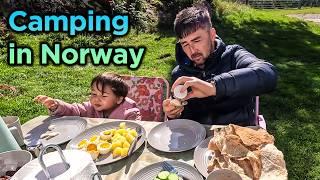 Summer Vacation Camping With Family in Norway