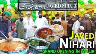 Javed Nihari Grand Opening in Malir - Karachi Famous Nalli Maghaz Special Nihari  - Street Food