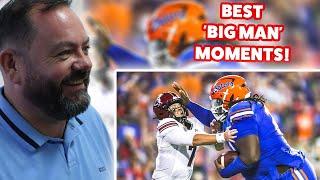 BRITS React to Craziest "Big Man" Moments in College Football