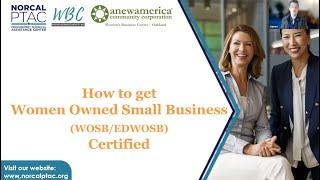 How to Get Women-Owned Small Business (WOSB/EDWOSB) Certified