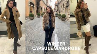 HOW TO LOOK ELEGANT IN WINTER| Massimo Dutti, Sandro,Zara,Furla, Fabiani|